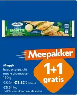 OKay Meggle baguette gevuld met kruidenboter 160 g aanbieding
