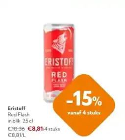 OKay Eristoff Red Flash in blik 25 cl aanbieding