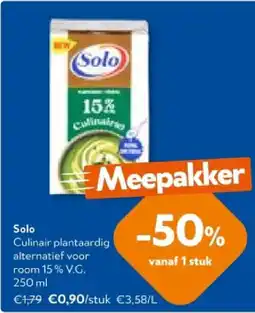 OKay Solo Culinair plantaardig alternatief voor room 15% V.G. 250 ml aanbieding