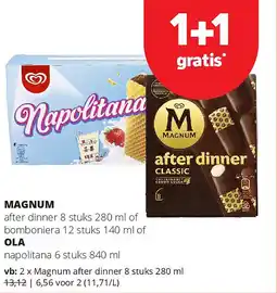 Spar Magnum after dinner 8 stuks 280 ml aanbieding