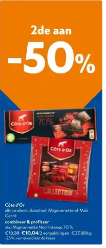 OKay Côte d'Or Mignonnette Noir Intense 70% aanbieding