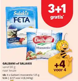 Spar Galbani mozzarella 125 g aanbieding