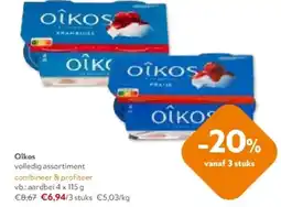 OKay Oikos aardbei 4 x 115 g aanbieding