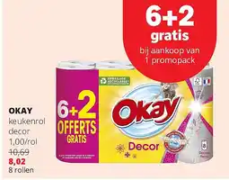 Spar OKAY keukenrol decor 1,00/rol aanbieding