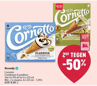 Delhaize Roomijs aanbieding