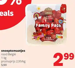 Spar snoeptomaatjes rood België 1 kg aanbieding