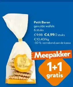 OKay Petit Baron gevulde wafels 6 stuks aanbieding