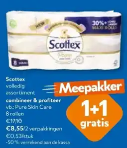 OKay Scottex Pure Skin Care 8 rollen aanbieding