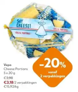 OKay Vepo Cheese Portions 5x20 g aanbieding