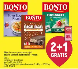 Delhaize Rijst (behalve gestoomde rijst), zaden, dessert, rijsttoast of -repen aanbieding