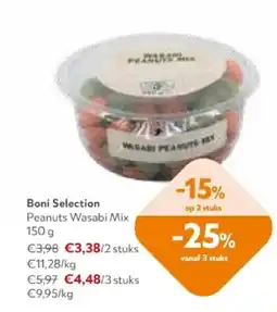 OKay Boni Selection Peanuts Wasabi Mix 150 g aanbieding