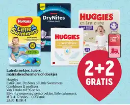 Delhaize Luierbroekjes, luiers, matrasbeschermers of doekjes aanbieding