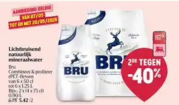 Delhaize Lichtbruisend natuurlijk mineraalwater aanbieding