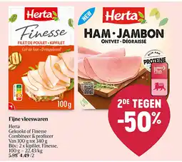 Delhaize Fijne vleeswaren aanbieding