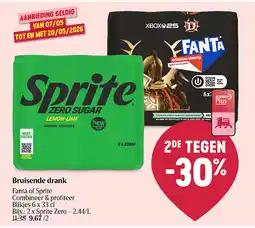Delhaize Bruisende drank aanbieding