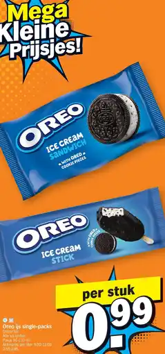 Albert Heijn Oreo ijs single-packs aanbieding