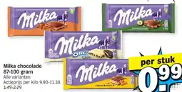 Albert Heijn Milka chocolade aanbieding