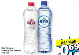 Albert Heijn Spa Reine of Intense literflessen aanbieding