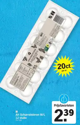 Albert Heijn AH Scharreleieren M/L aanbieding