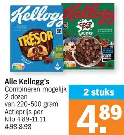 Albert Heijn Alle Kellogg's aanbieding