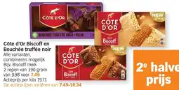 Albert Heijn Côte d'Or Biscoff en Bouchée truffée noir aanbieding