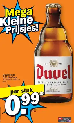 Albert Heijn Duvel blond aanbieding