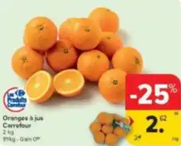 Carrefour Market Oranges à jus Carrefour aanbieding