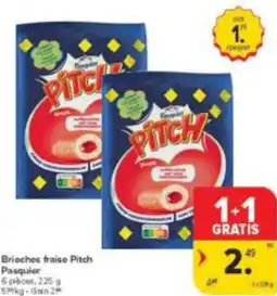 Carrefour Market Brioches fraise Pitch Pasquier aanbieding