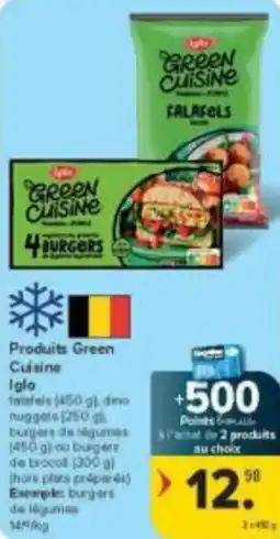 Carrefour Market Produits Green Cuisine Iglo aanbieding
