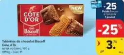 Carrefour Market Tablettes de chocolat Biscoff Côte d'Or aanbieding