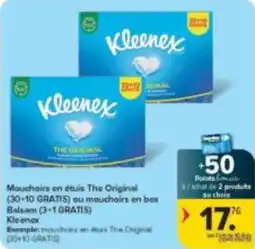 Carrefour Market Mouchoirs en étuis The Original ou mouchoirs en box Balsam aanbieding