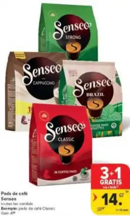 Carrefour Market Pads de café Senseo aanbieding