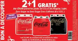 Carrefour Market Au choix parmi les packs de Coca-Cola Regular, Light, Zero Sugar ou Zero Sugar Zero Caffeine aanbieding
