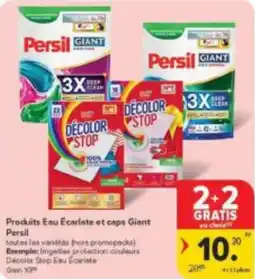 Carrefour Market Produits Eau Ecarlate et caps Giant Persil aanbieding