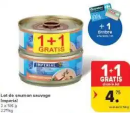 Carrefour Market Lot de saumon sauvage Imperial aanbieding