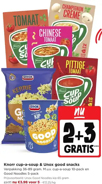 Knorr cup-a-soup & Unox good snacks