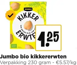 Jumbo Jumbo bio kikkererwten aanbieding