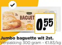 Jumbo Jumbo baguette wit 2st. aanbieding