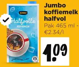 Jumbo Jumbo koffiemelk halfvol aanbieding