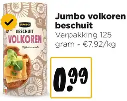 Jumbo Jumbo volkoren beschuit aanbieding