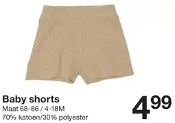 Zeeman Baby shorts aanbieding
