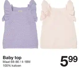 Zeeman Baby top aanbieding