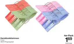 Zeeman Handdoekklemmen aanbieding