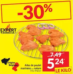 Intermarché Ailes de poulet marinées ou nature aanbieding
