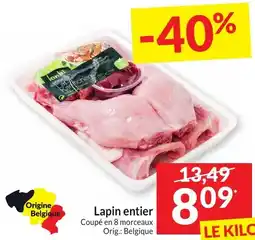 Intermarché Lapin entier aanbieding