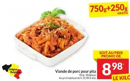 Intermarché Viande de porc pour pita aanbieding