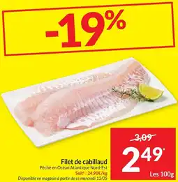 Intermarché Filet de cabillaud aanbieding
