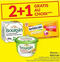 Intermarché Boursin ou Apéricube aanbieding