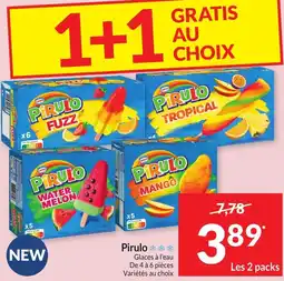 Intermarché Pirulo Glaces à l'eau aanbieding