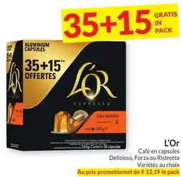 Intermarché L'Or Café en capsules aanbieding